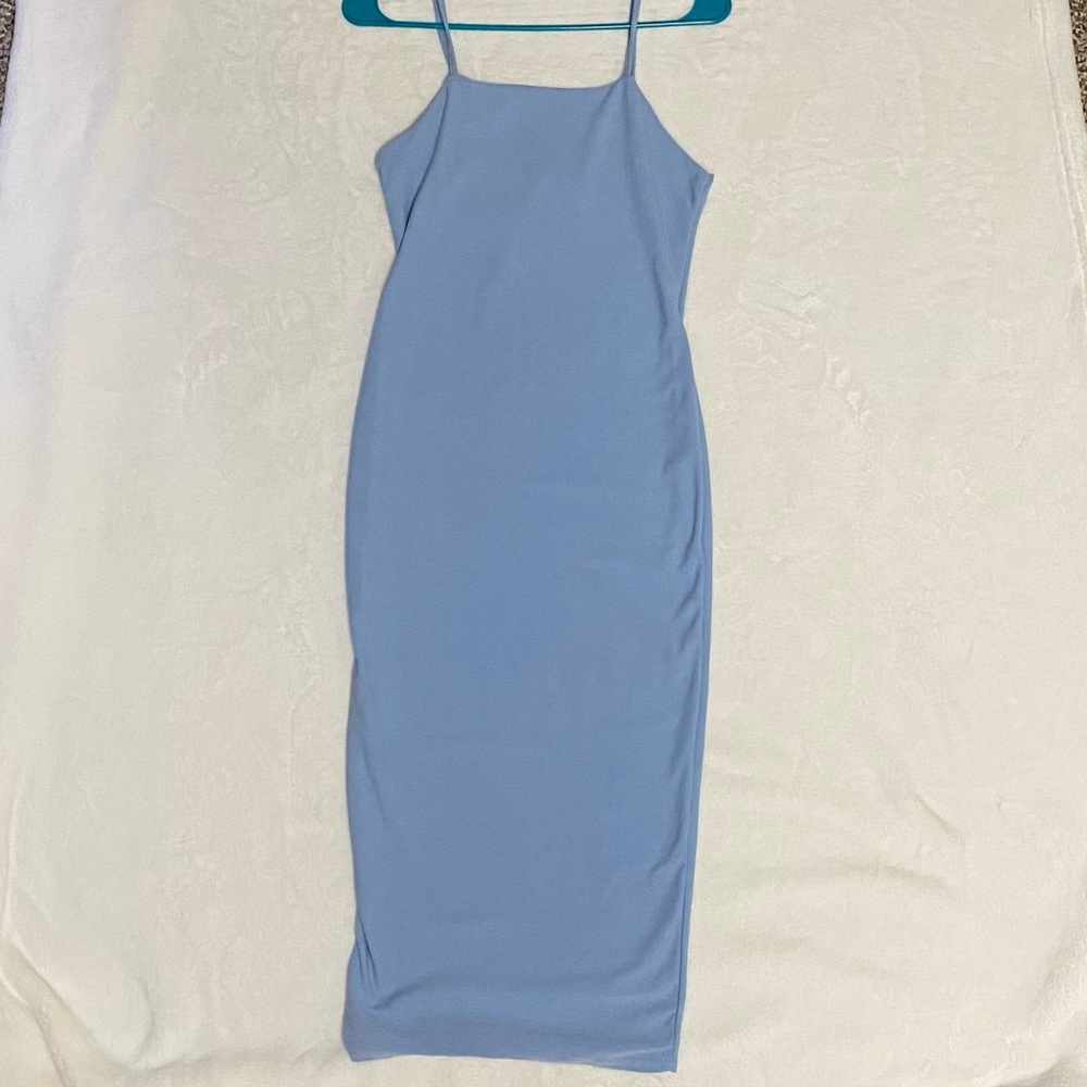 Baby blue dress